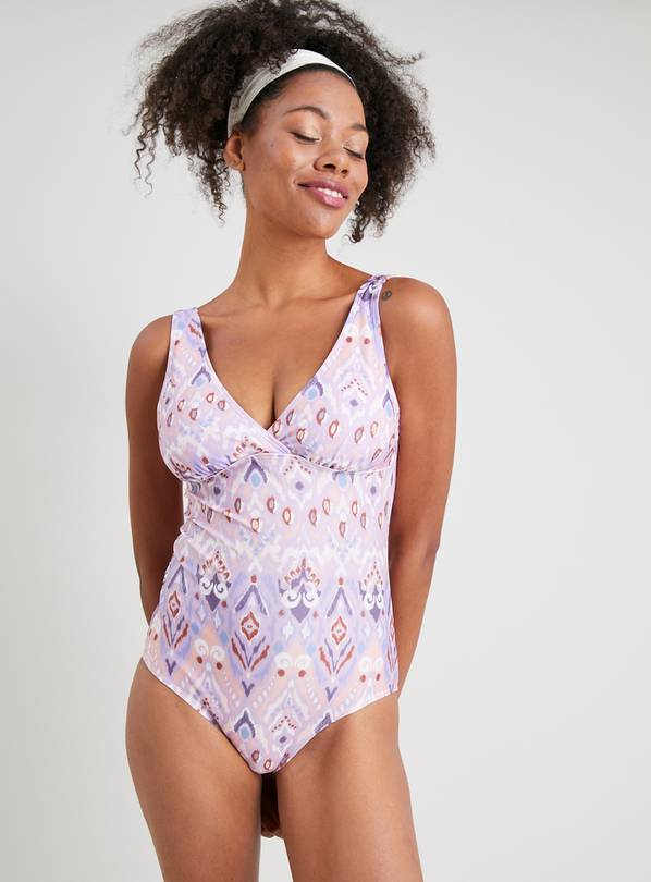 Lilac Aztec Print Swimsuit 8